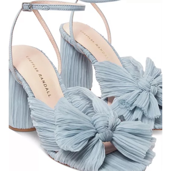 Loeffler Randall Camellia blue 3” sandal wedding shoes “something blue” 💙👰‍♀️ - Picture 4 of 7